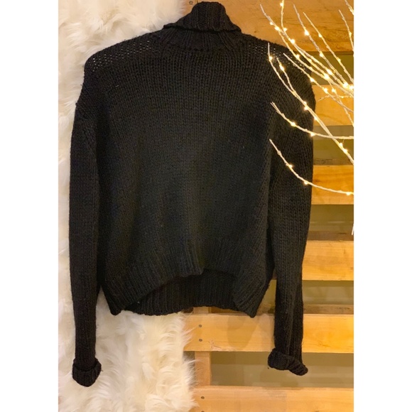 Black Turtle Neck Sweater - Picture 2 of 2